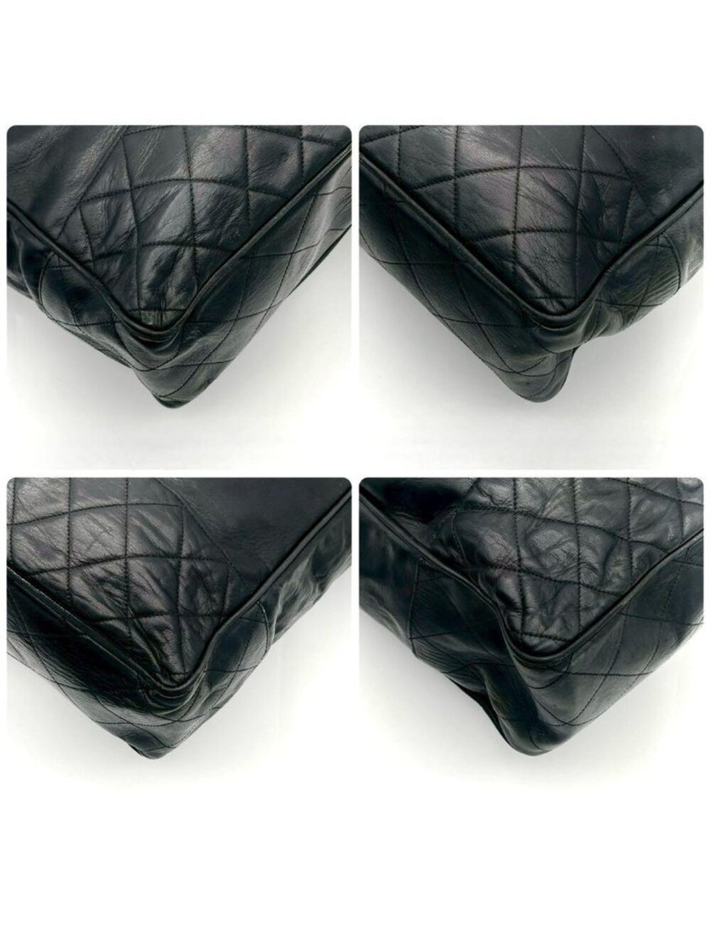 Chanel Lambskin Quilted Chain Tote Black - Picture 7 of 10
